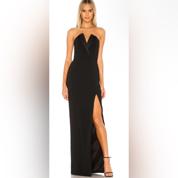 NWT Jay Godfrey for Revolve Sylvia Strapless Tux Gown